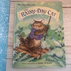 The Rainy-Day Cat by  Kathy Wilburn - Green Cover